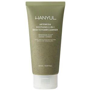 Hanyul Artemisia Soothing 2-in-1 Mask to Foam Cleanser